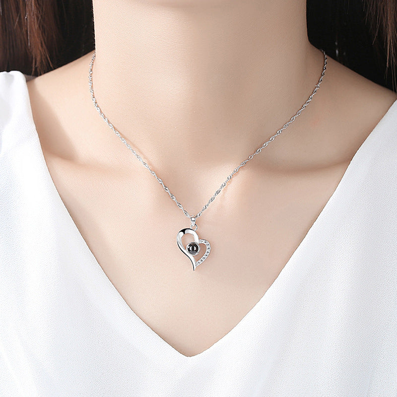 Collar Con Foto Personalizado Corazón Infinito