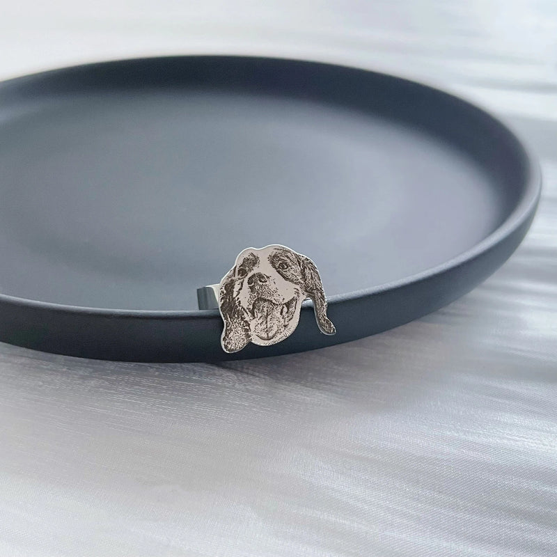 Anillo Con Foto Personalizada de Mascota Como Recuerdo