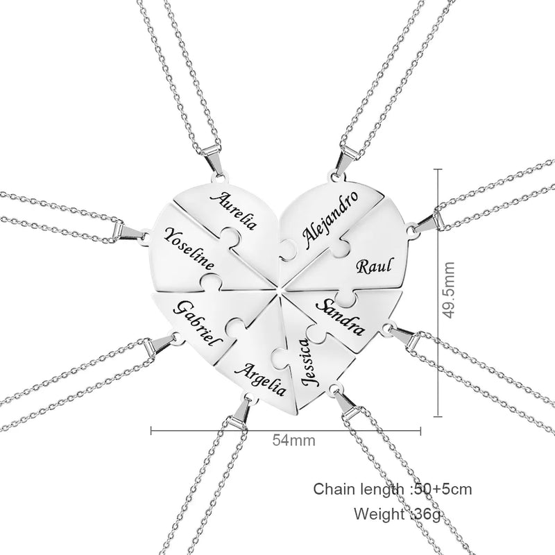 Colar Nome Personalizado Coração Integrado Feminino