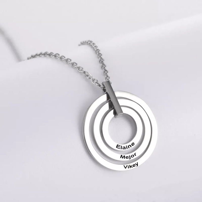 Colar Nome Personalizado Argolas Feminino