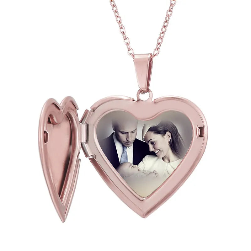 Collar Personalizado Con Foto Apertura de Corazón