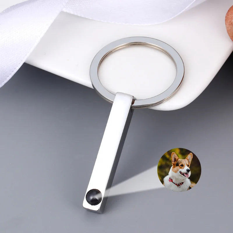 Llavero Con Foto Personalizado Rectángulo 3D Infinito