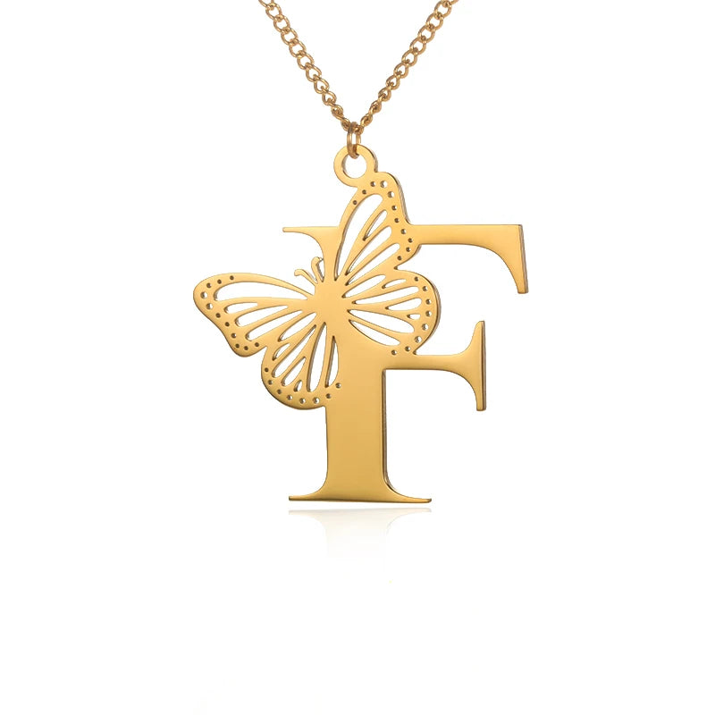 Collar Con Inicial de Nombre Personalizado Para Mujer