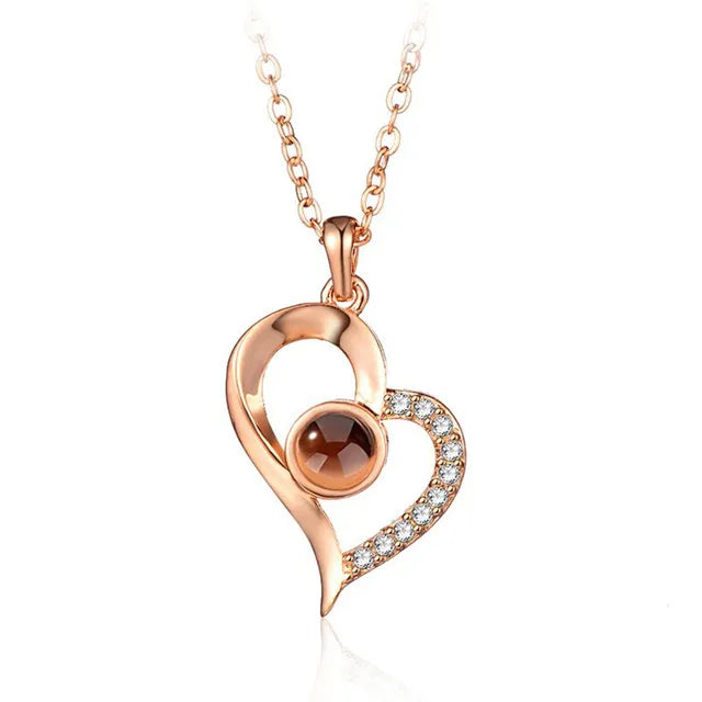 Collar Con Foto Personalizado Corazón Infinito