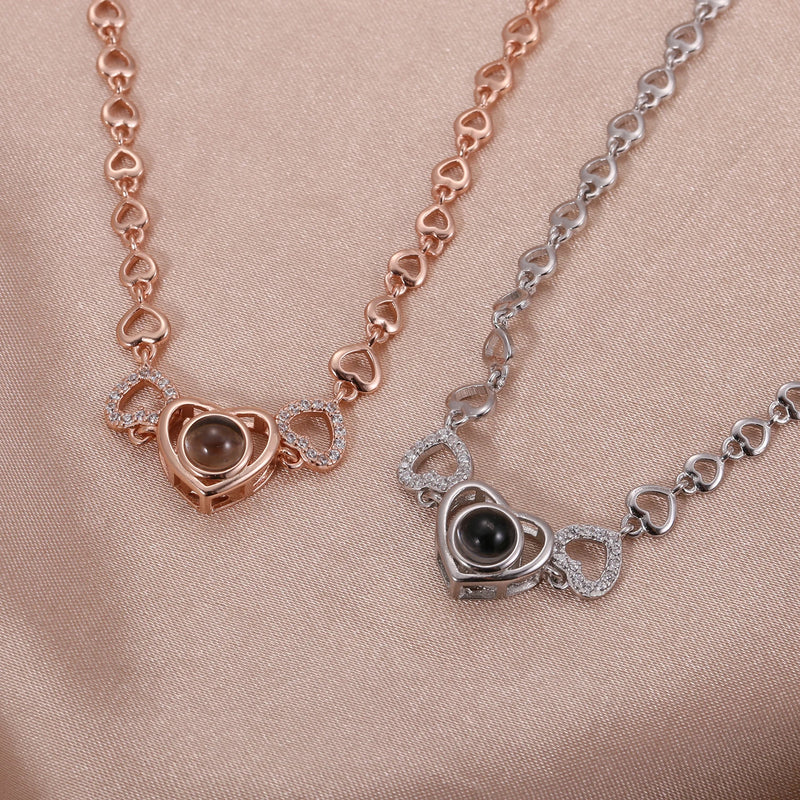 Pulsera Personalizada Con Foto de Mascota Recuerdo de Corazón