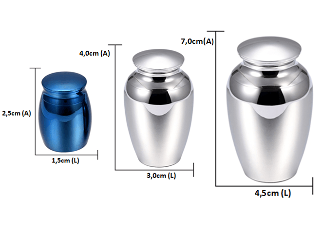 Urna Para Cinzas Pet Lisa Várias Cores Lembrança Eterna